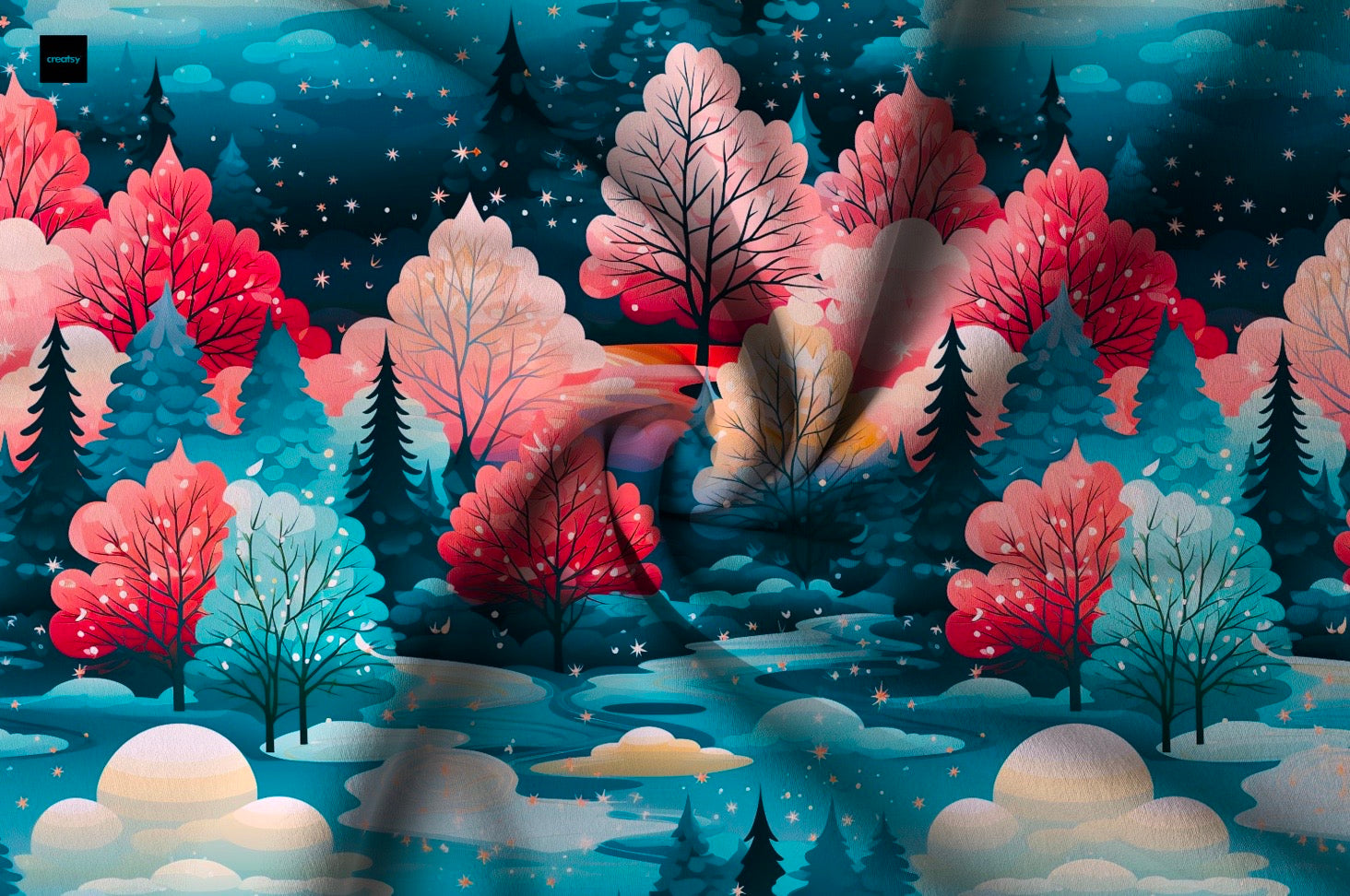 Bunter Winter Wald  Aktuell Vorbestellung